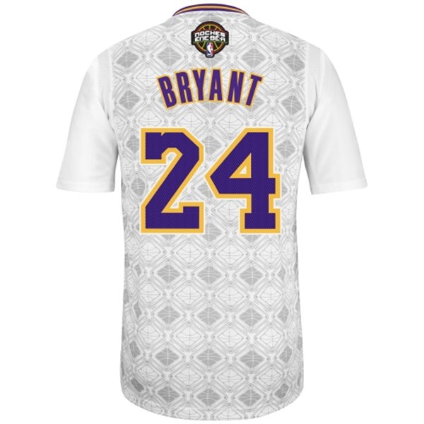 2014 latin night los angeles lakers #24 kobe bryant swingman jersey-back